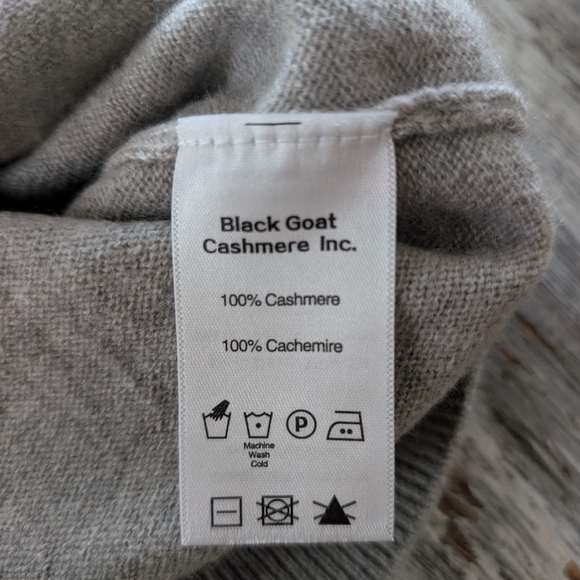 Black Goat Cashmere Daisy Sweater Gray Women's Large - Picture 8 of 8